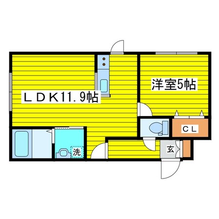 元町駅 徒歩7分 3階の物件間取画像